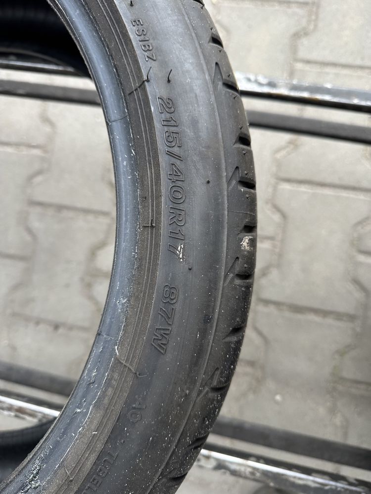 215/40r17 bridgestone jak nowe lato