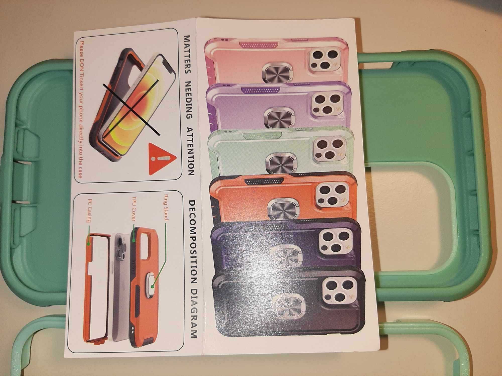 iPhone Case Etui na/do iPhone 14 Pro Max 6,7 miętowo-zielony Pancerne