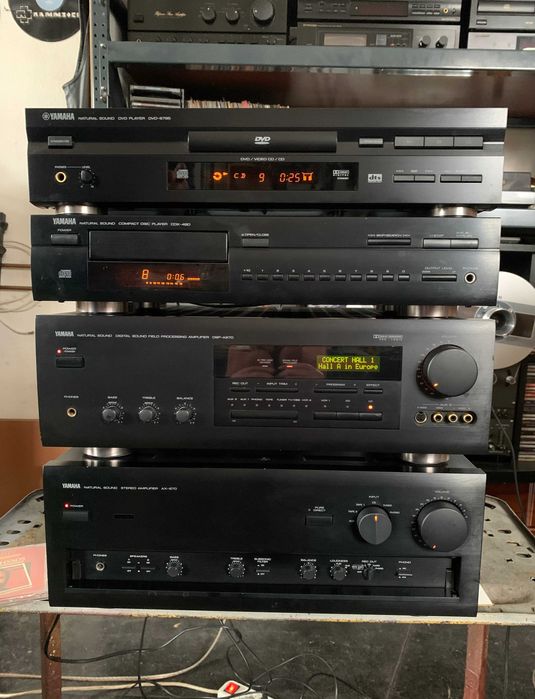 Yamaha. Стерео комплект. DVD-S795,CDX-490,DSP-A970,AX-870.