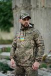 Анорак чоловічий Terra зелений піксель з кишенями