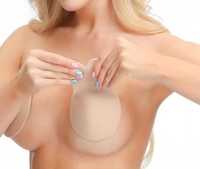 Plastry silikonowe na piersi beżowe i czarne miseczki A, B, C i D