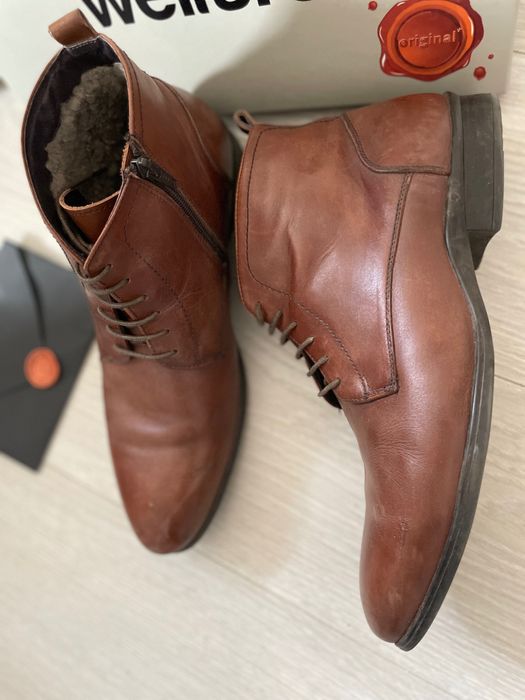 Чоловічі зимові чоботи зі шкіри 43 розміру Braska