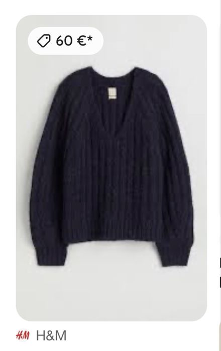 Свитер H&M альпака та вовна