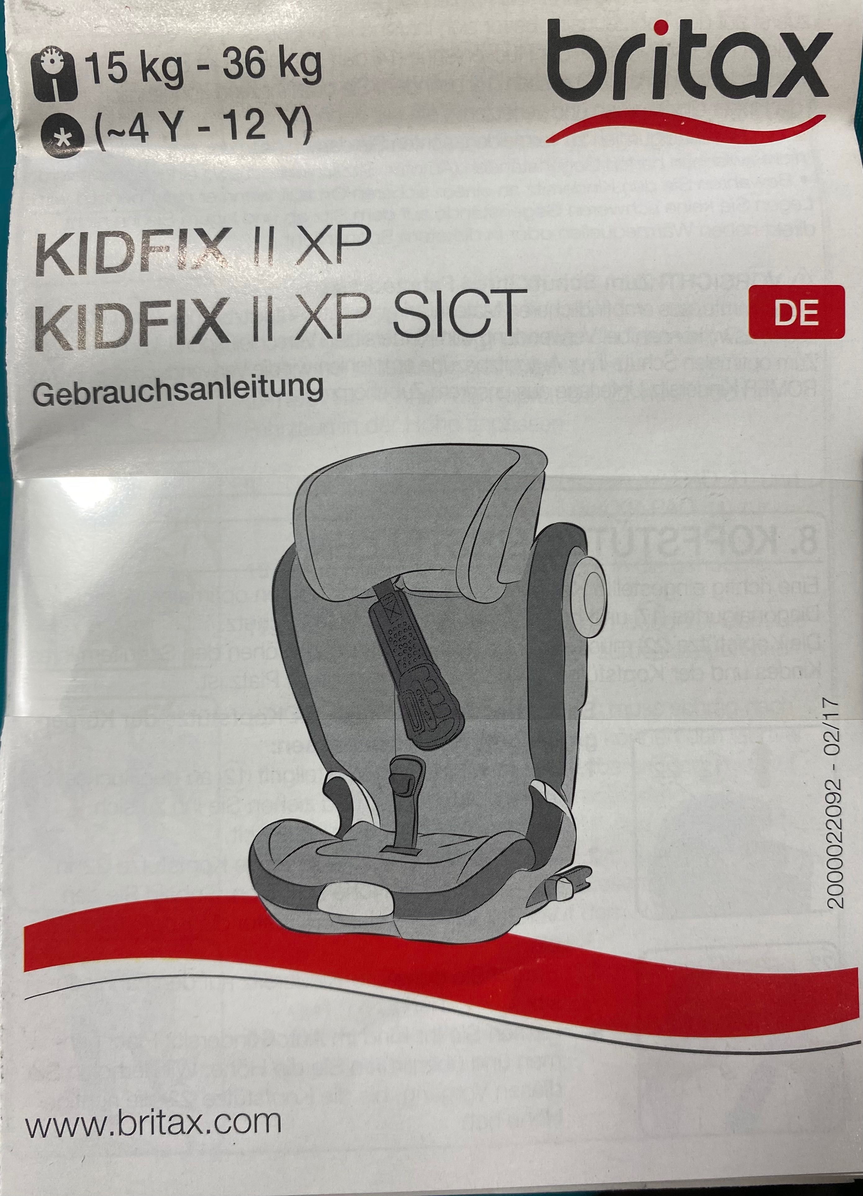 Автокрісло BRITAX ROMER KIDFIX II XP SICT 15-36кг. (4-12р.)