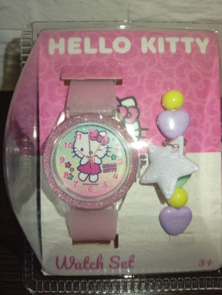 Zegarek dziecięcy hello kitty + bransoletka