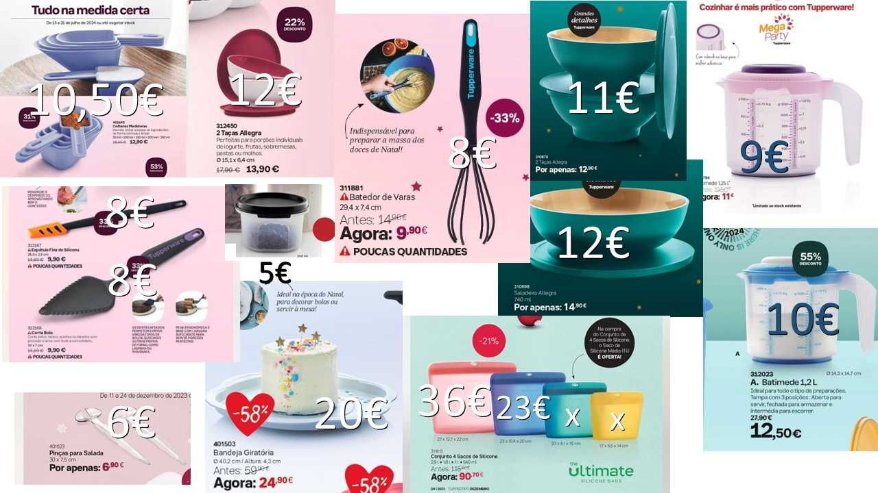 Artigos Tupperware - liquidação de stock