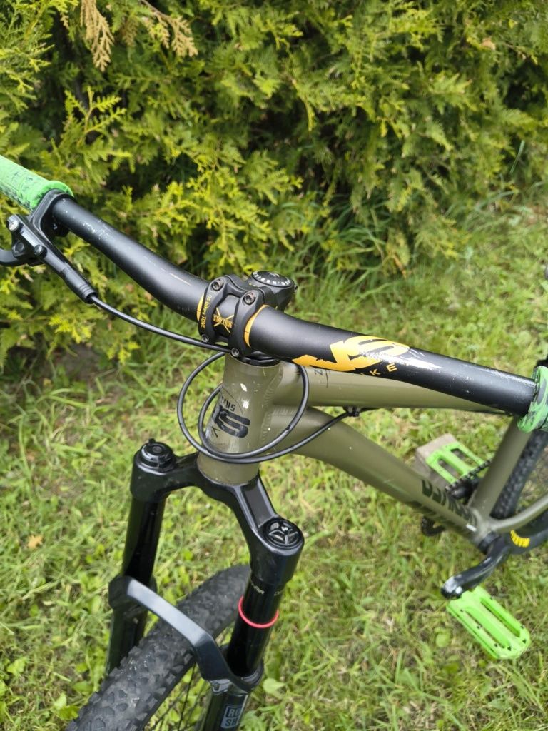 Rower dirt ns bikes zircus  rock shox pike zamiana na motocykl namiot