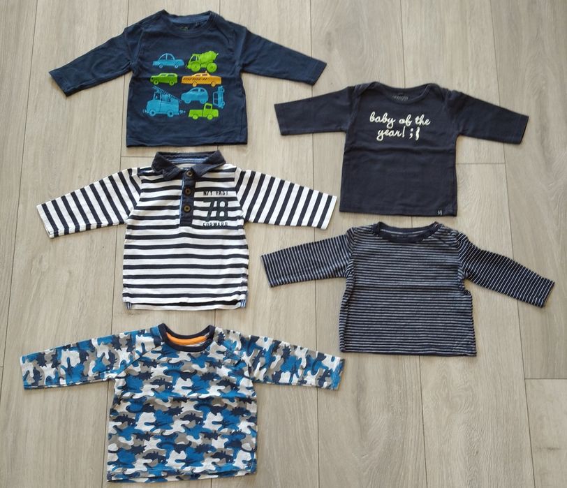 Ogromna paczka ubranek dla chłopca rozmiar 68