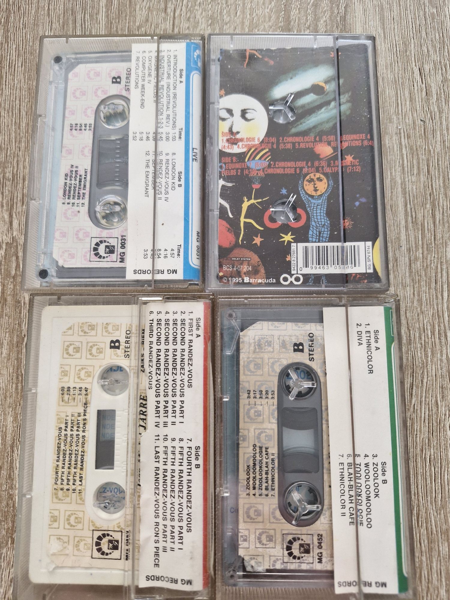 Jean Michal Jarre kasety audio 4 albumy