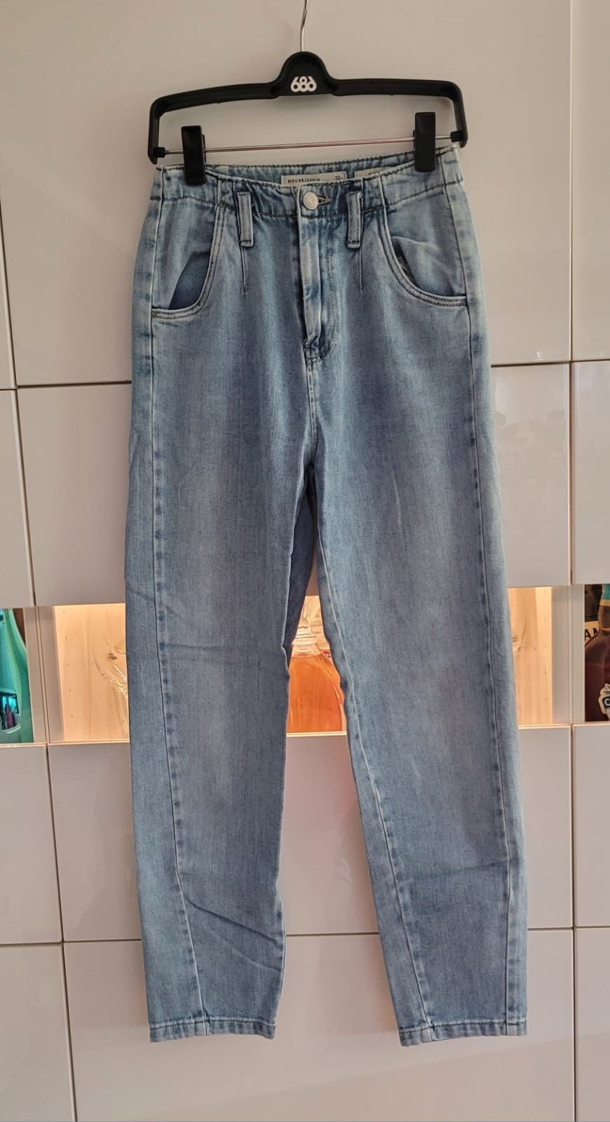 Jasne Spodnie jeans mom 32 house