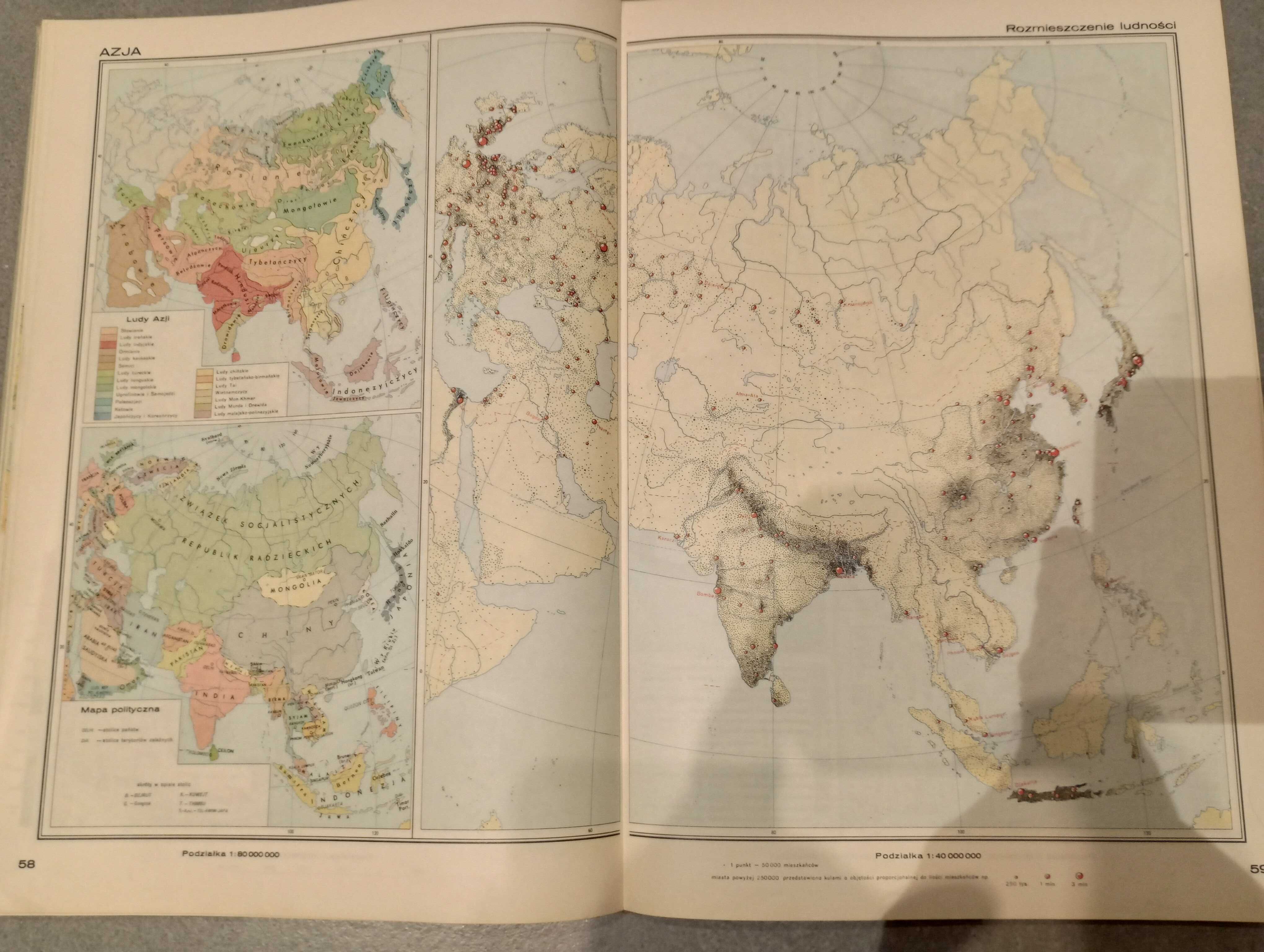 Atlas geograficzny świata PPWK 1968