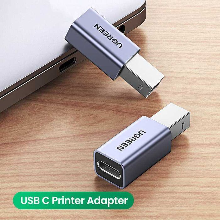 Перехідник адаптер для принтера USB-C на USB-B UGREEN
