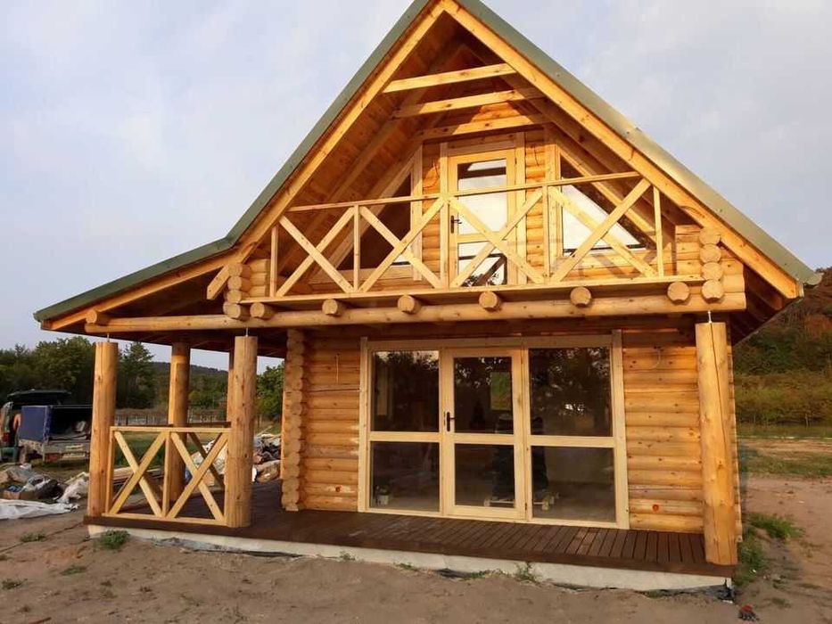 Drewniany Dom z Bala Całoroczny 74m2 Letniskowy