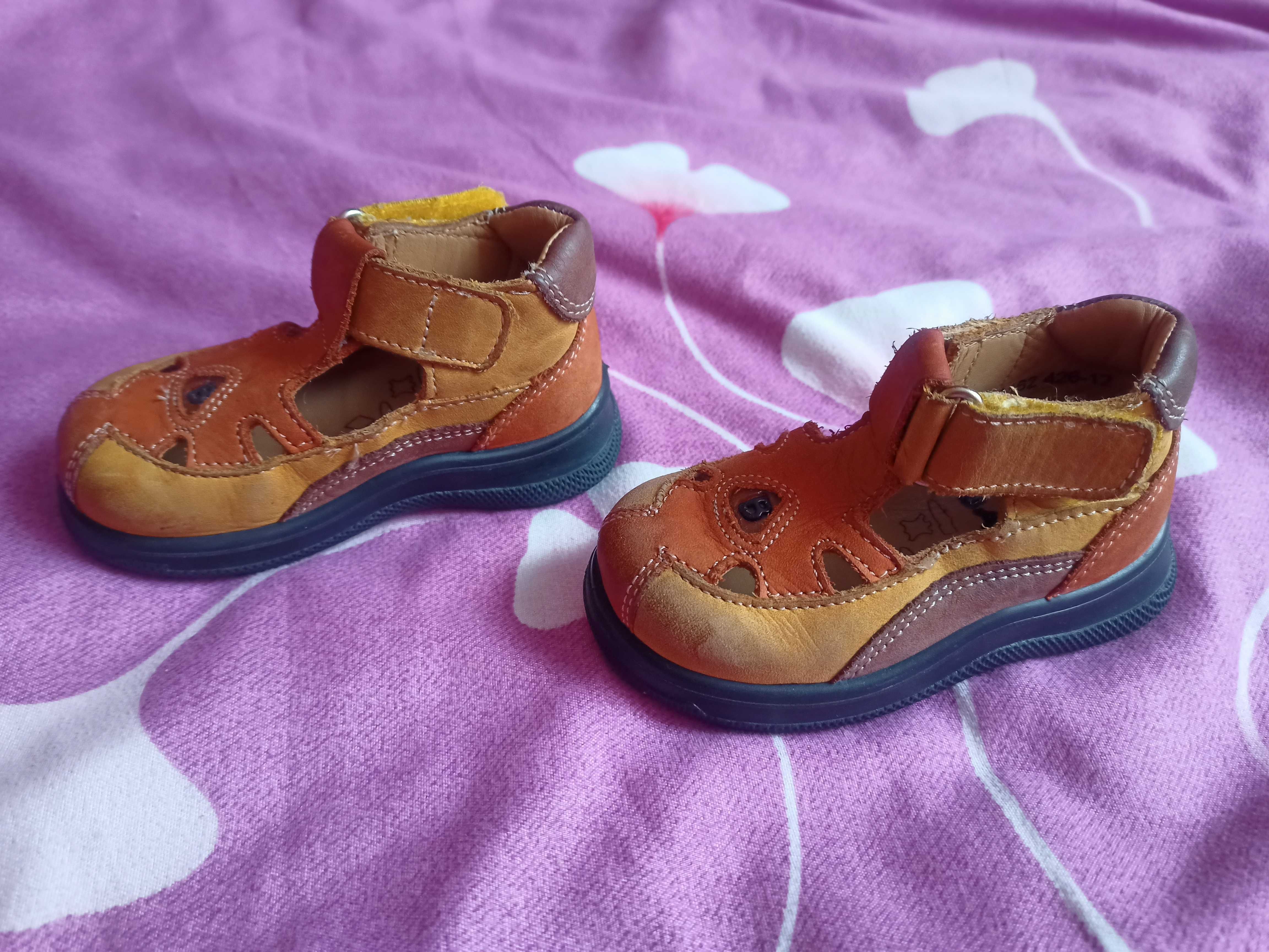 Sandały skórzane Bartek 19 dziecięce unisex sandałki pierwsze buciki