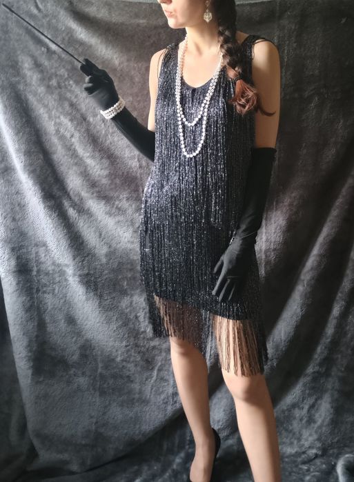 Kostium dla kobiety Lata 20 Wielki Gatsby Charleston Retro Flaperka