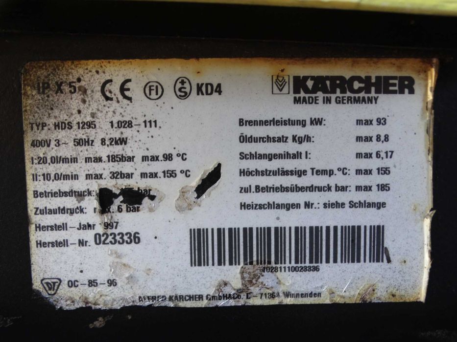 Myjka Ciśnieniowa Karcher HDS 1295 * DUŻY WYBÓR 1195 HDS 995