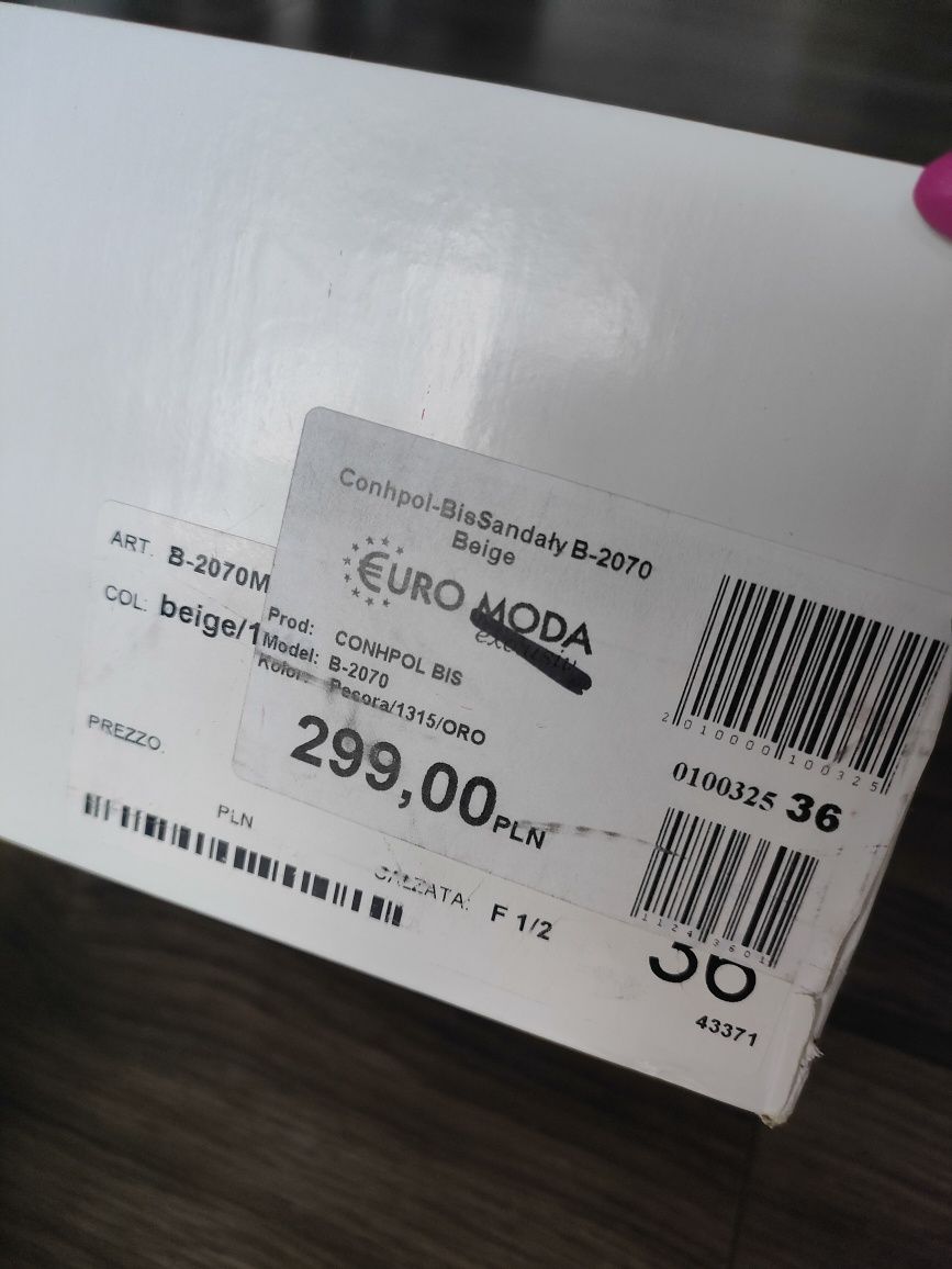 Sandały skóra  euro moda