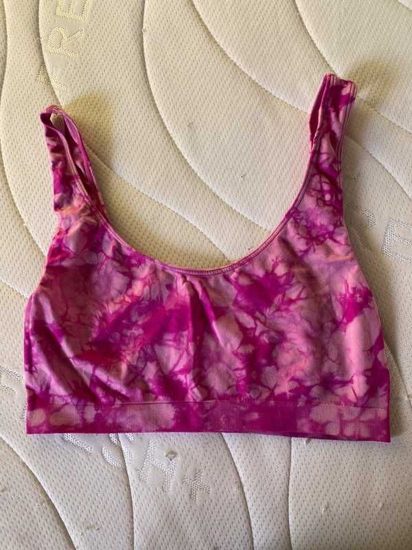 Różowy stanik tie-dye jolinesse