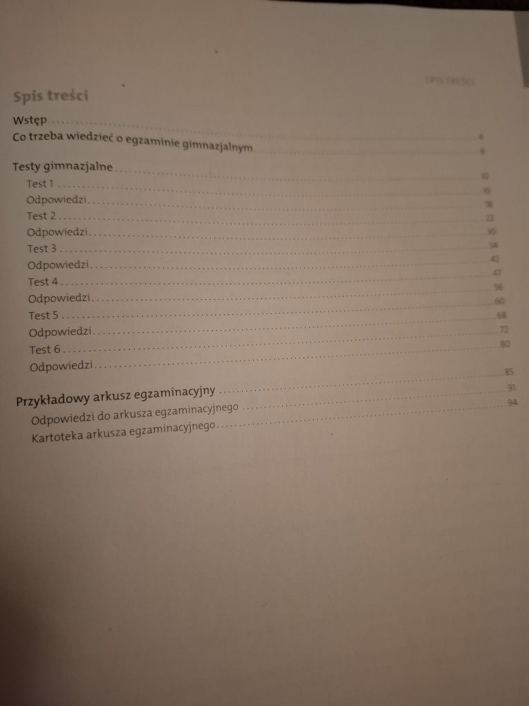 Egzamin gimnazjalny 2015 Testy matematyczne