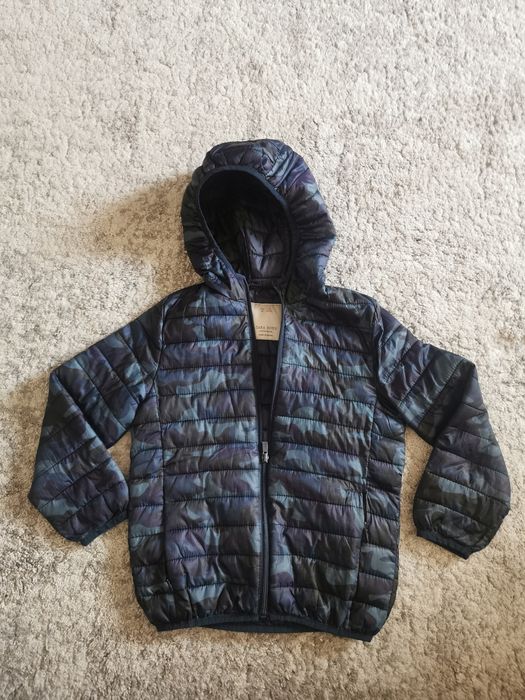 Kurtka przejściowa z kapturem chłopięca jesienna moro Zara - rozm. 122