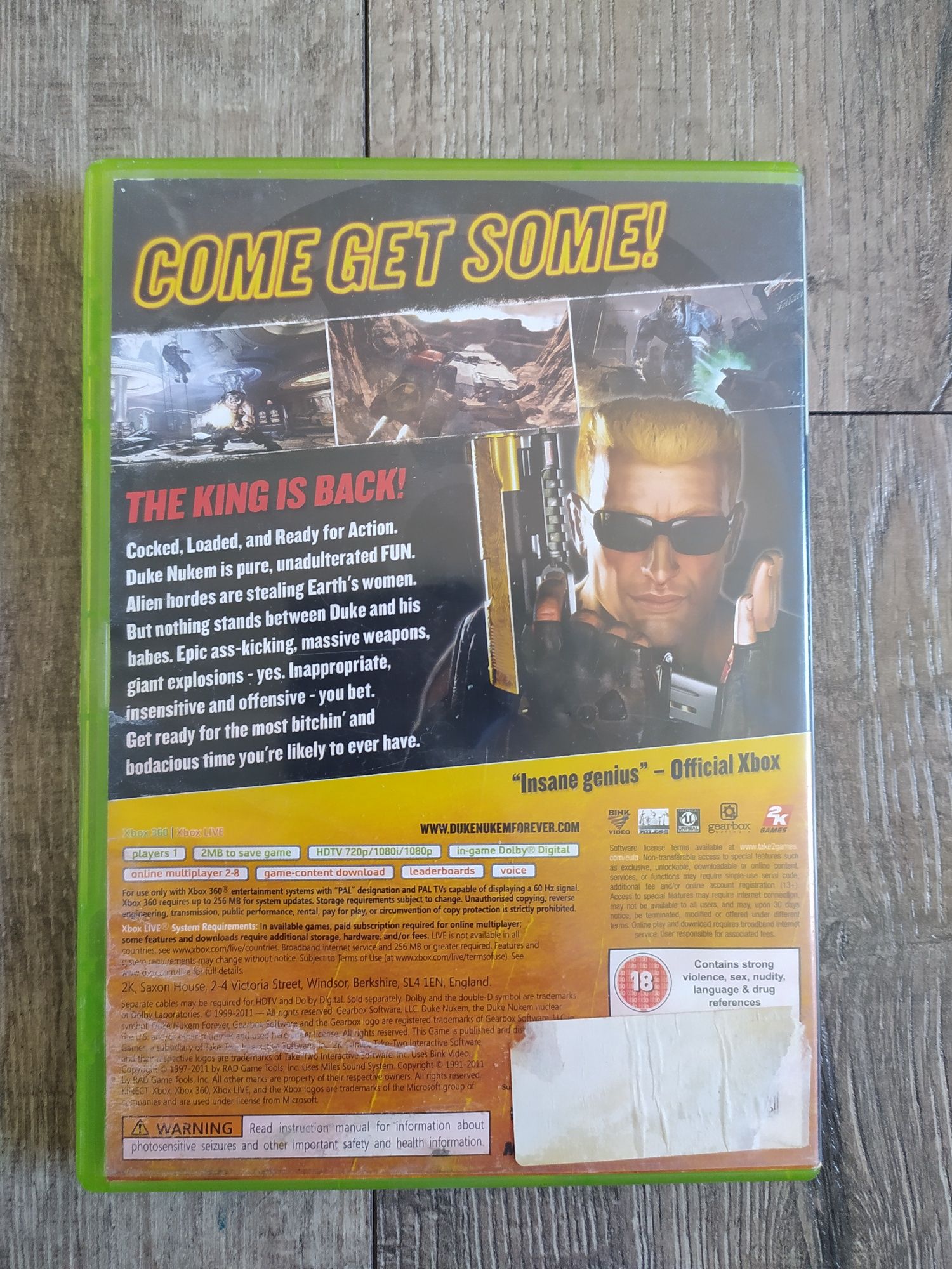 Gra Xbox 360 Duke Nukem Forever Wysyłka w 24h
