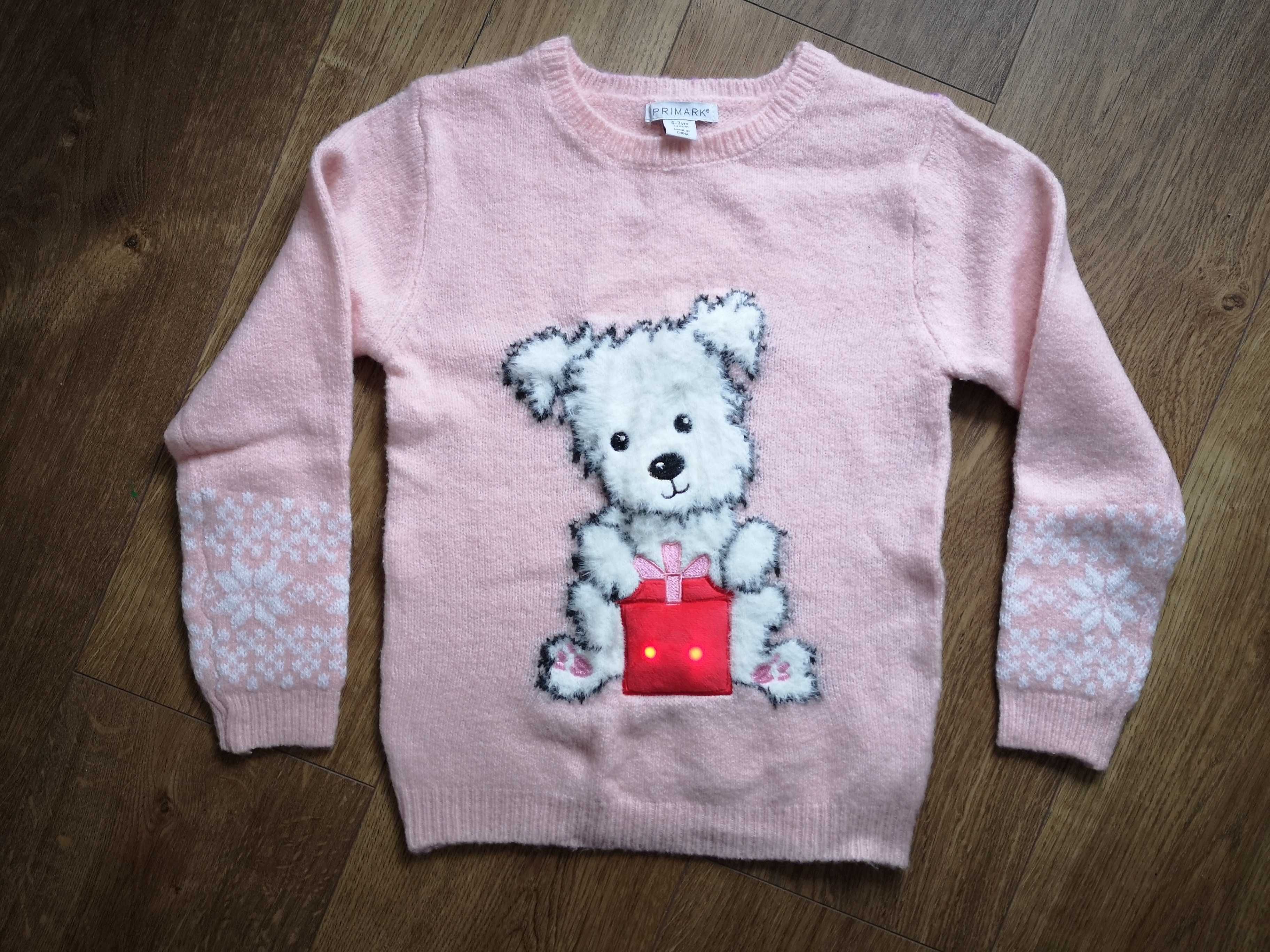 Dziecięcy sweter z pozytywką i światełkiem - rozmiar 122 - Primark