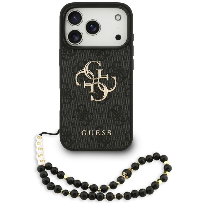 Oryginalne Etui GUESS 4G Strap 4G Classic Logo do Iphone 17 Pro czarny
