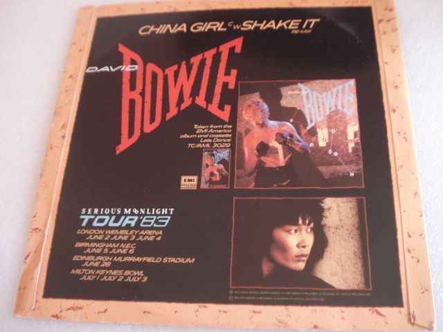David Bowie China Girl Remix ) Disco Vinil EMI America 1983
