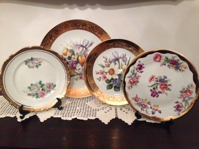 Pratos decorativos em porcelana bavária