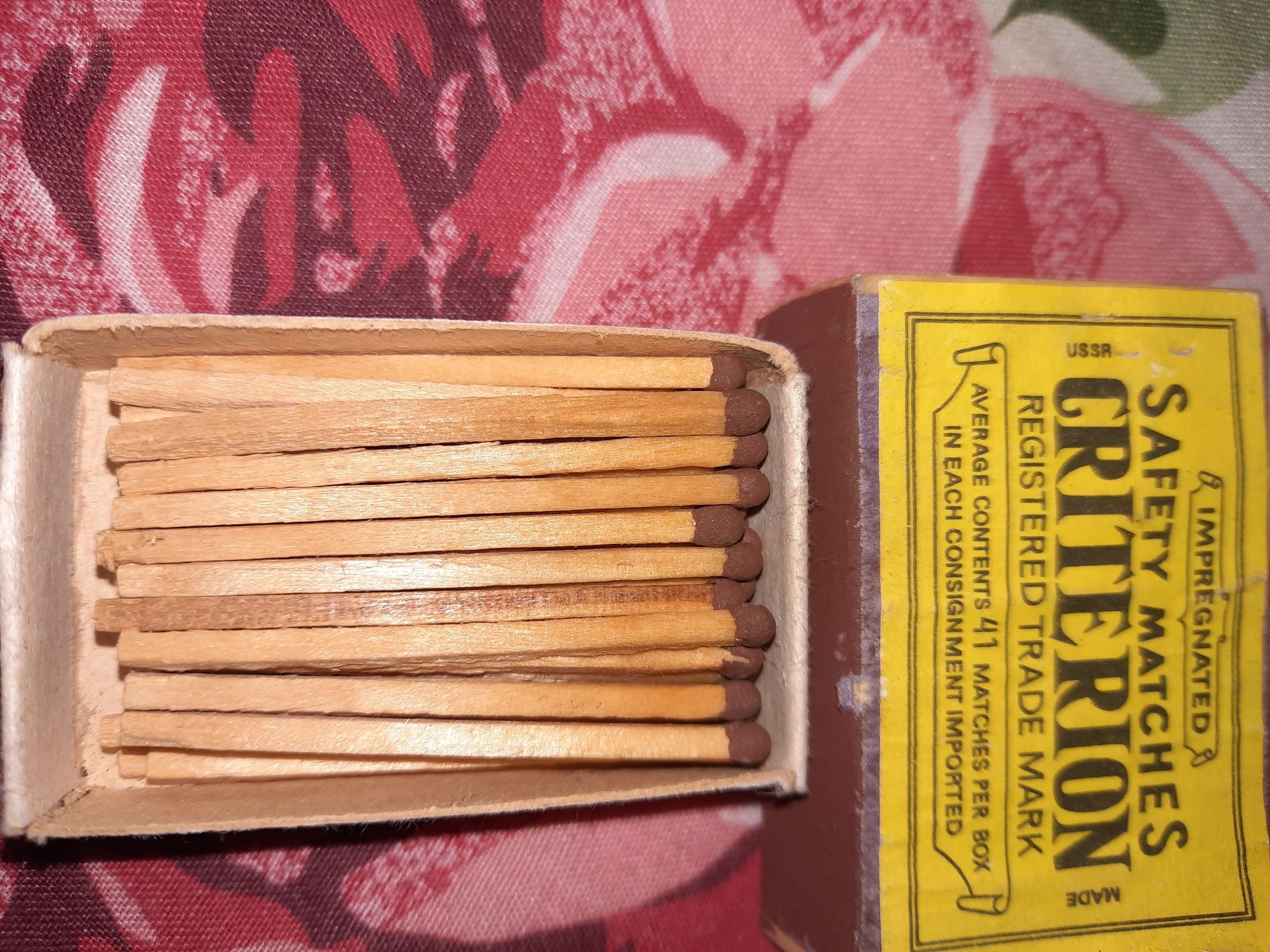 Коллекционные колекційні спички сірники USSR SAFETY MATCHES CRITERION