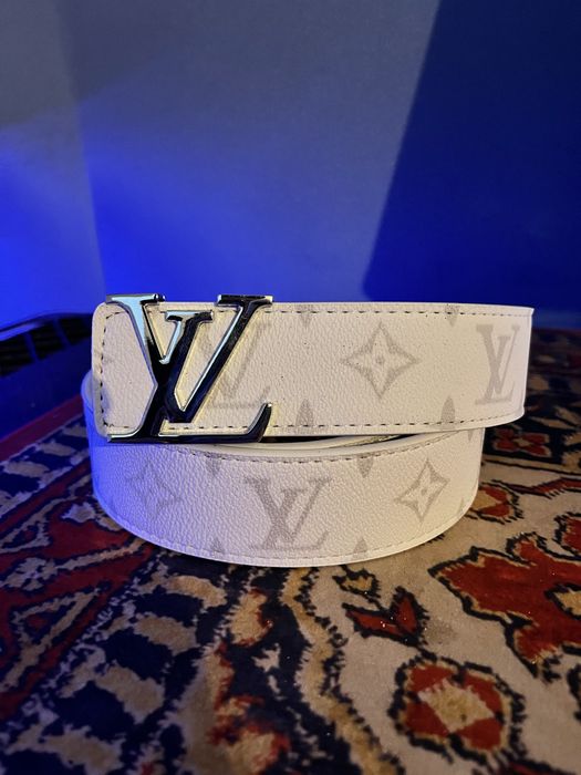 Pasek Louis Vuitton 110cm białe zdobienie