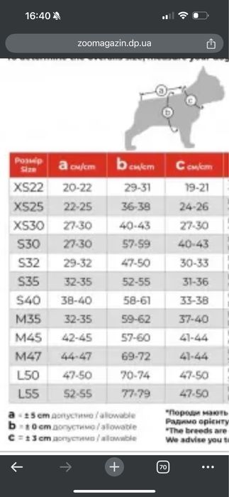 Комбінезон для маленькіх порід  xs