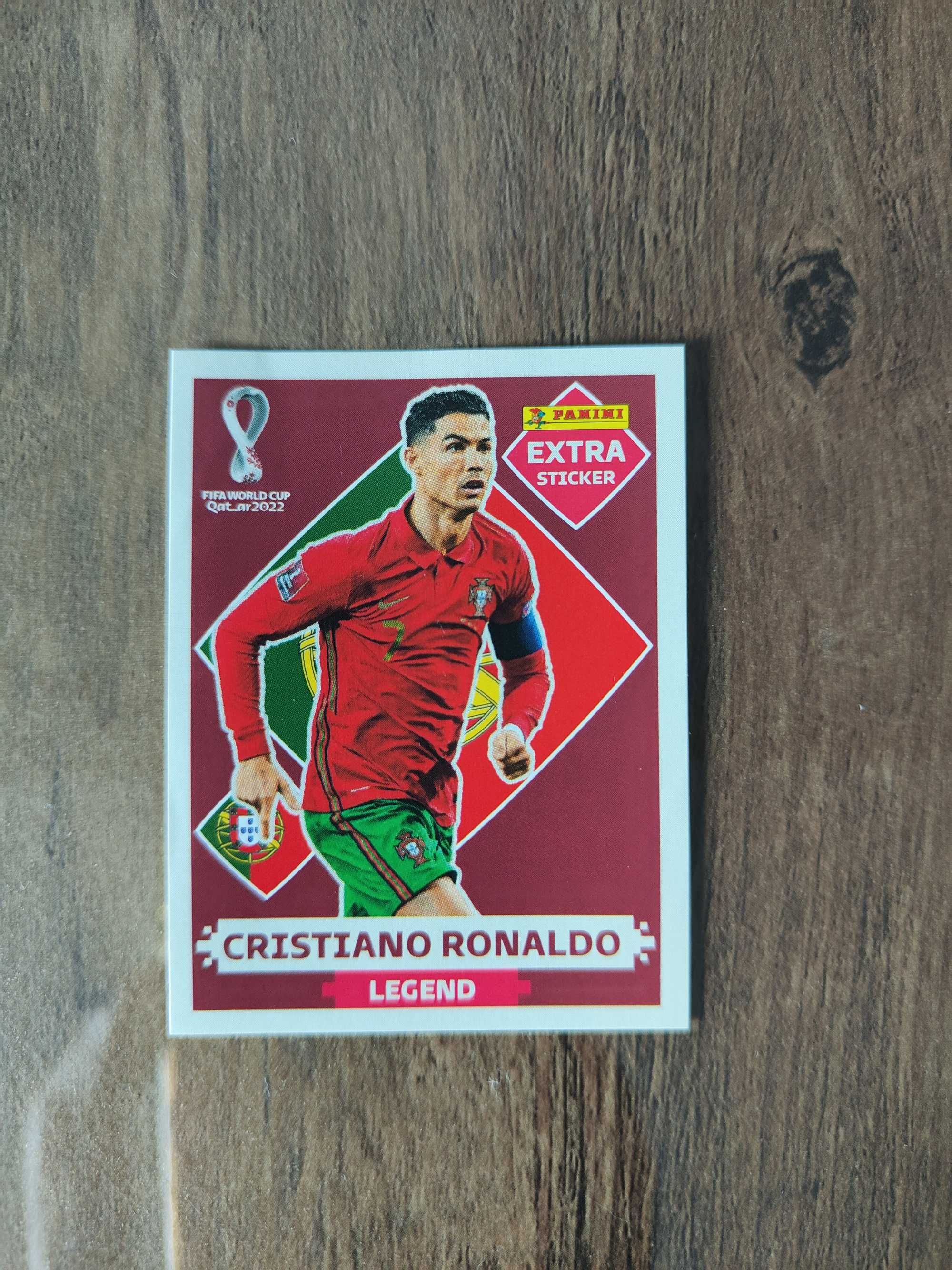 Cromo Extra Sticker Cristiano Ronaldo Mundial Qatar 2022 Base