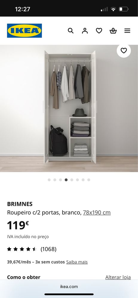 Armario 2 portas ikea