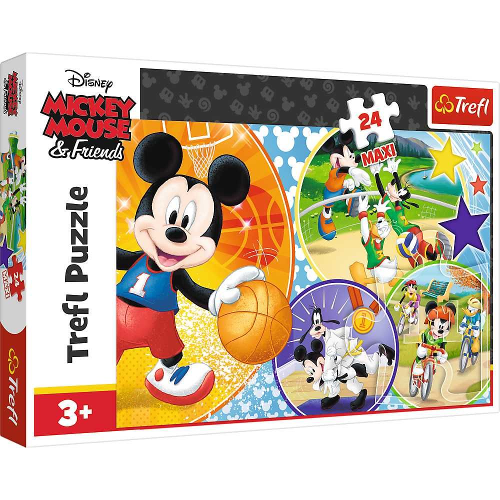 Trefl Puzzle Maxi 24 el. Myszka Miki Czas na sport 14291