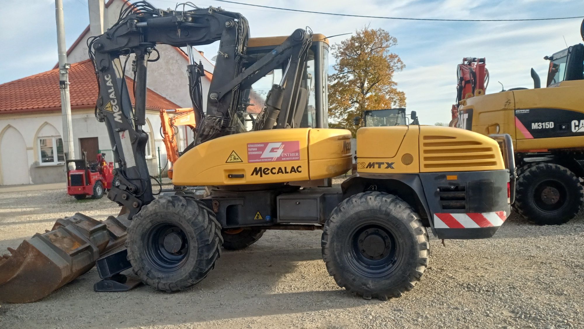 Mecalac 12 mtx 2011 PELNY OSPRZĘT ładna z Niemiec łyżki