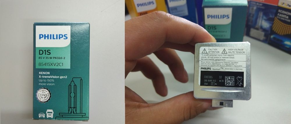 КОМПЛЕКТ! 1- 2шт. Лампы Philips ксенона D1S.D2S.D3S.4300k,6000k Osram