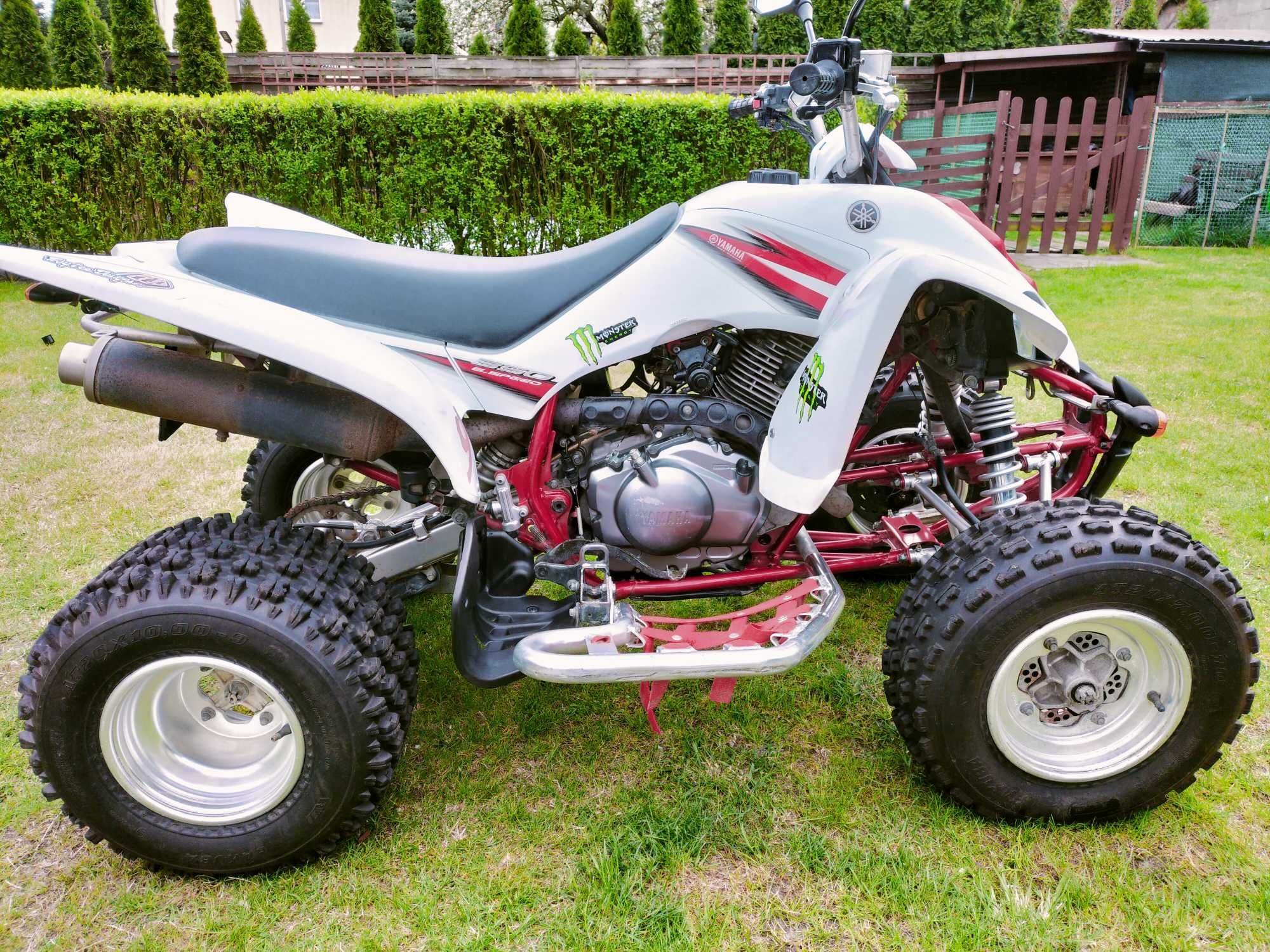 Yamaha Raptor 350 zarejestrowany