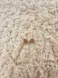 Brincos de prata rose gold Michael Kors
