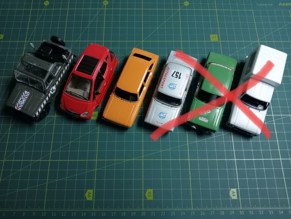 1/43 модели легковых автомобилей для конверсий и диорам