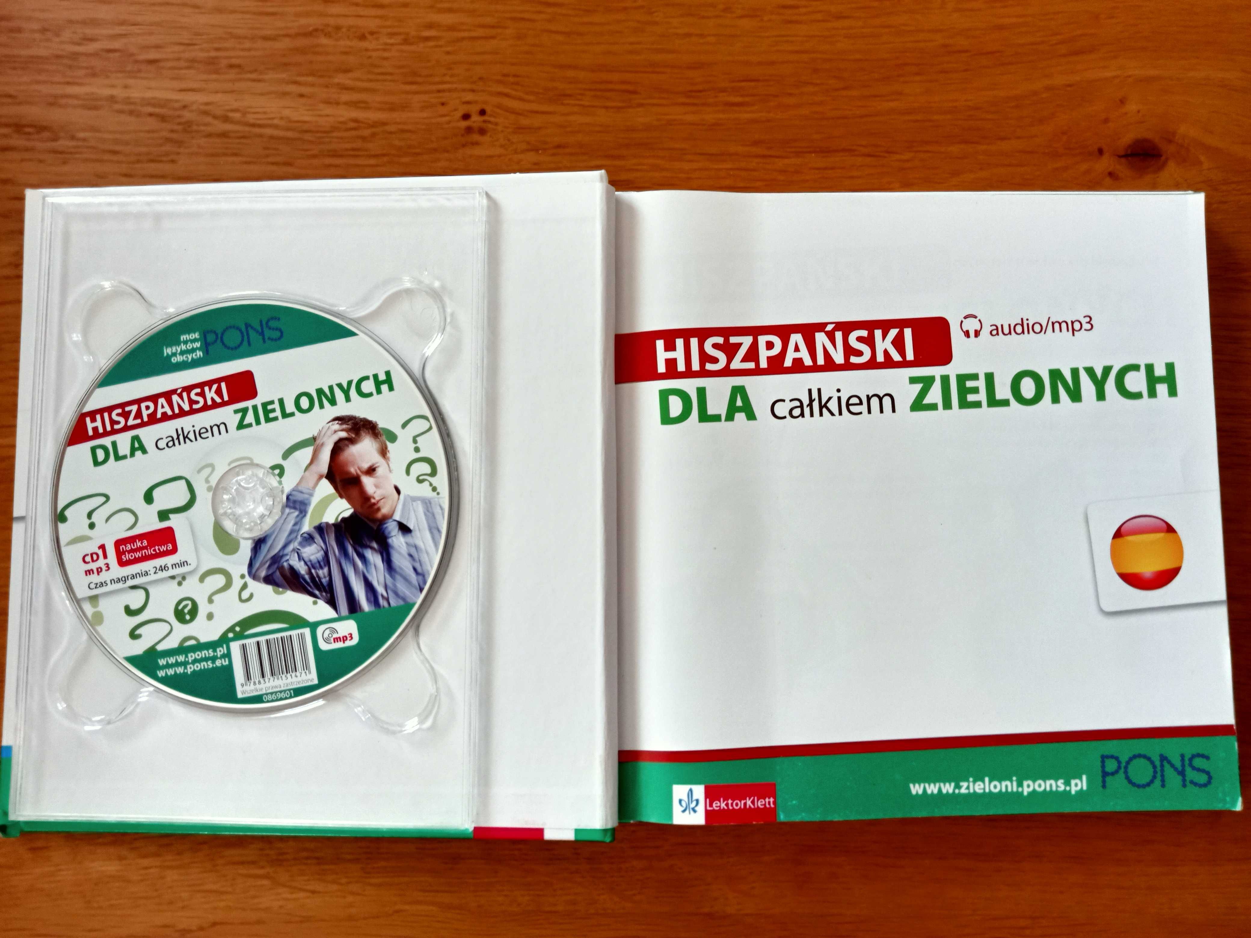 Hiszpański dla Całkiem Zielonych/ PONS/ książka + 2 CD/LektorKlett