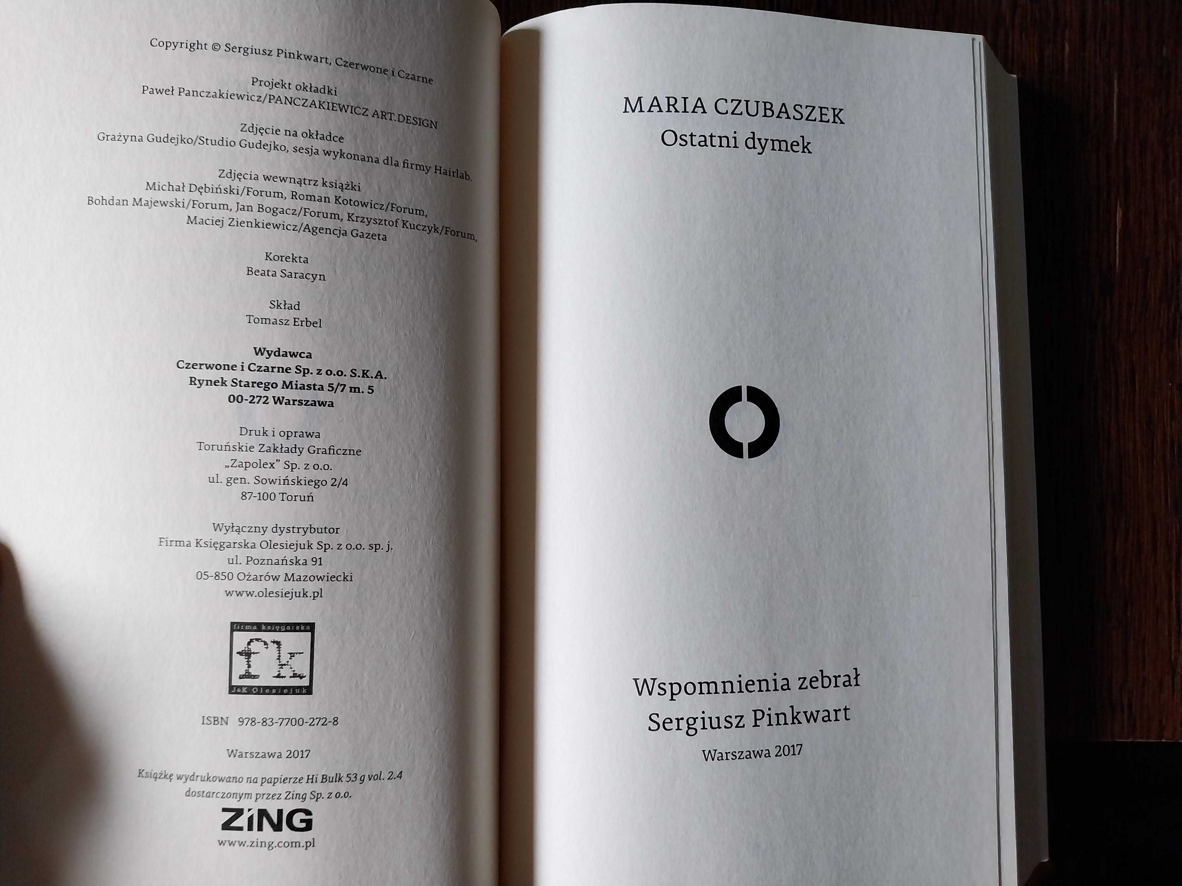Sergiusz Pinkwart – Maria Czubaszek Ostatni dymek