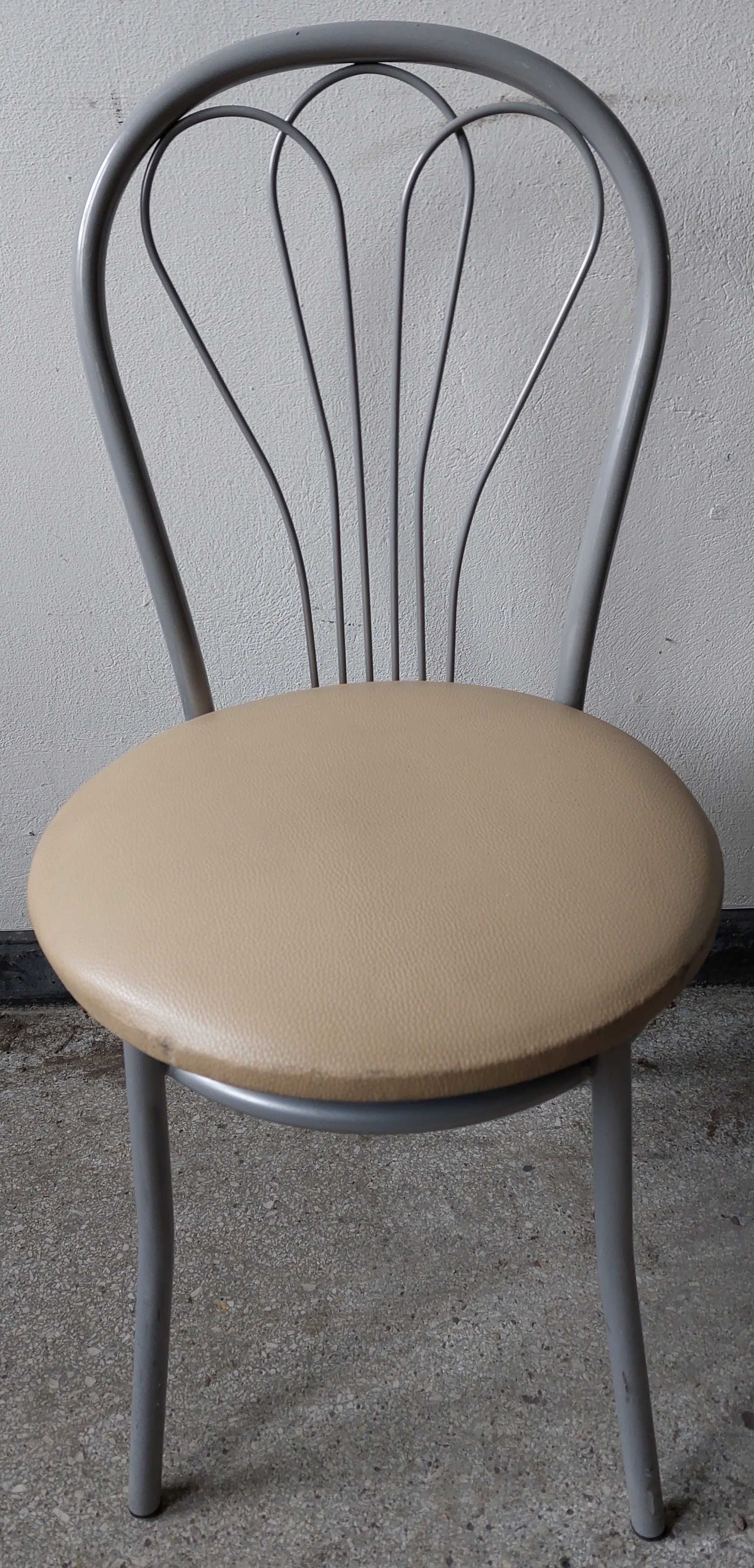 Krzesło kuchenne metalowe - używane, stan dobry