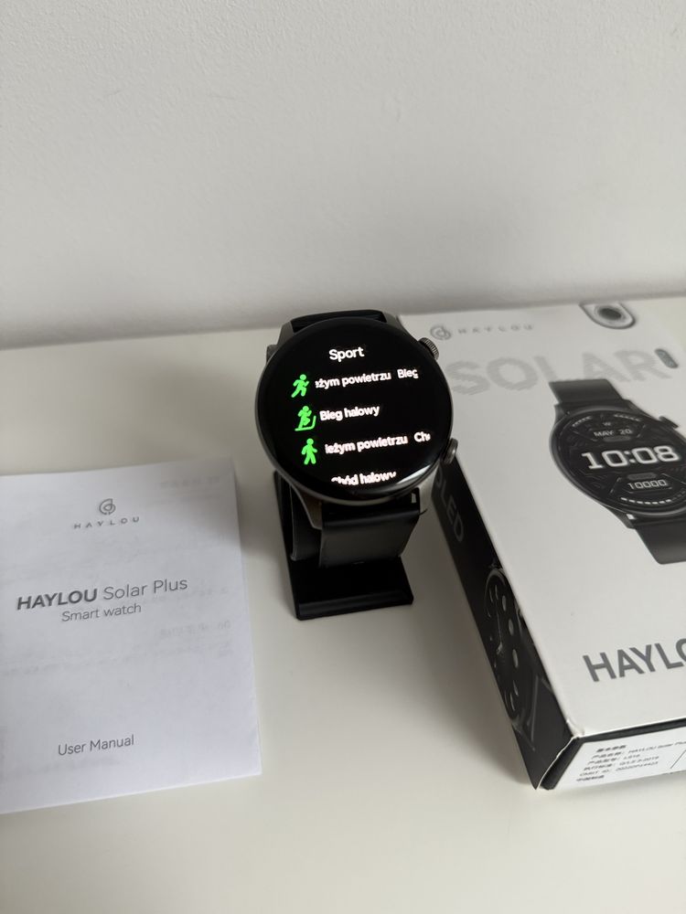 Smartwatch HAYLOU Solar Plus RT3 Czarny | bdb stan | z pudełkiem