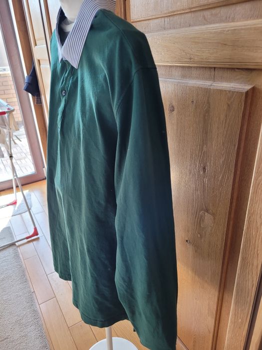 MASSIMO  DUTTI T-shirt longsleeve,męski, rozm. L-XL ,zielony,STAN BDB.