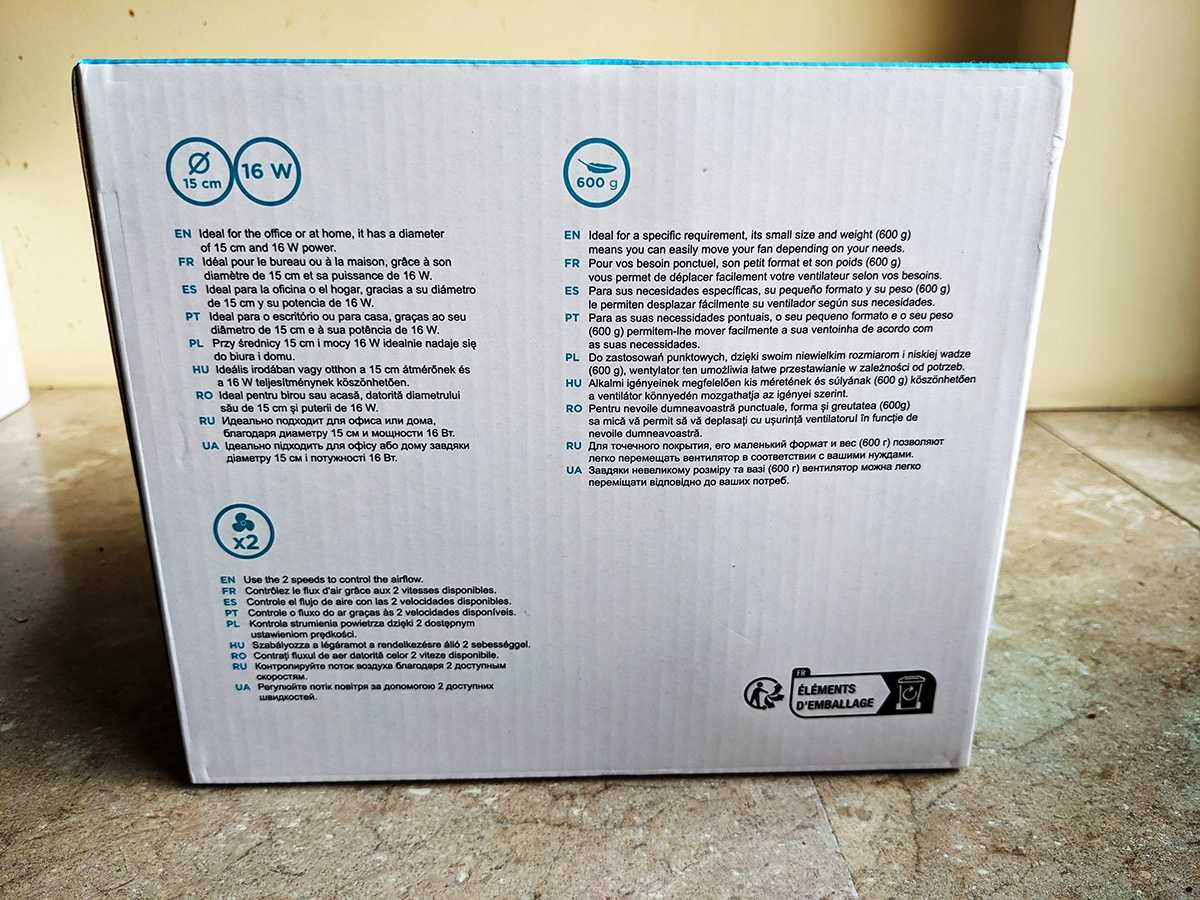 Wentylator stołowy Qilive Q.6736 biały