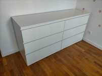 Cómoda MALM dupla 6 gavetas