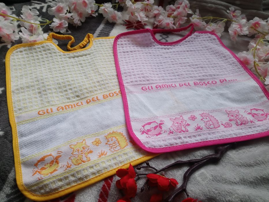 Bawełniane ręczniczki, ściereczki, śliniaki przyjaciele lasu 2szt