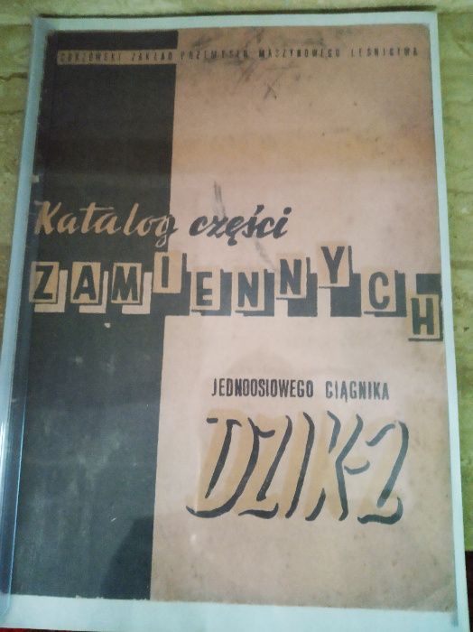 Katalog części zamiennych ciągnika jednoosiowego Dzik-2.