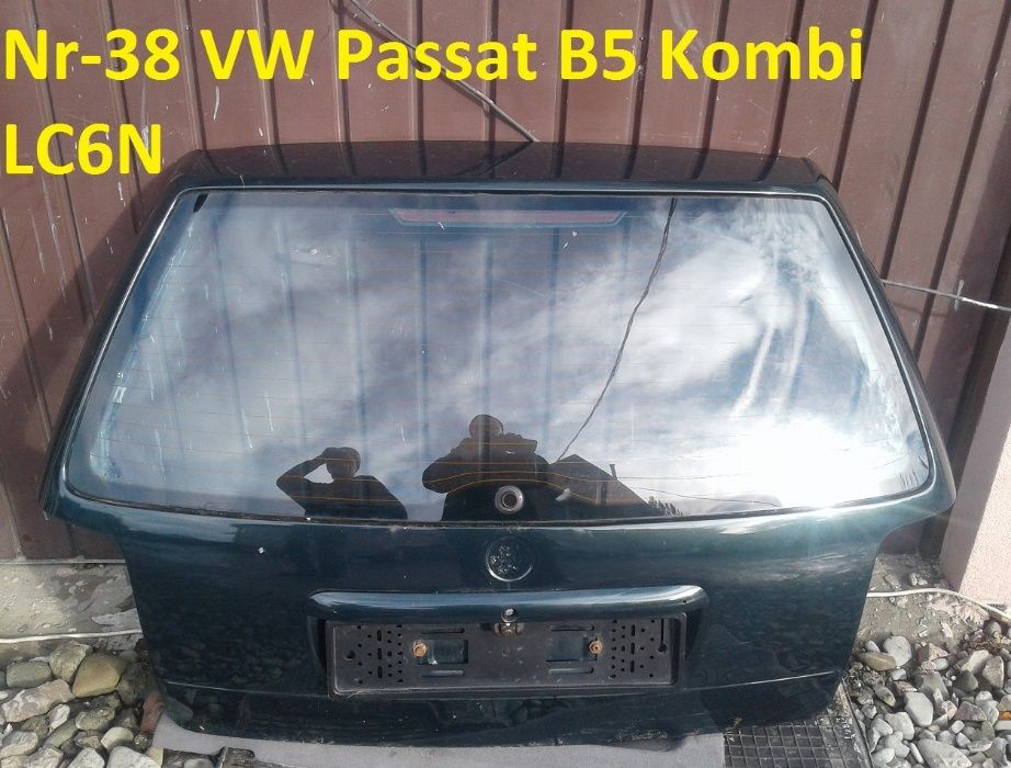 Drzwi Prawy Tył VW Passat B5 Kombi LC6N Szyba Klamka Listwa Zamek 3B0